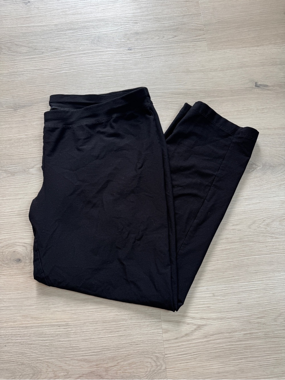 Eileen Fisher Black Washable Stretch Crepe Pull-On Ankle Pants Women’s XL